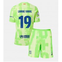 Stroje piłkarskie Barcelona Lamine Yamal #19 Koszulka Trzeciej dla dzieci 2024-25 Krótki Rękaw (+ szorty)